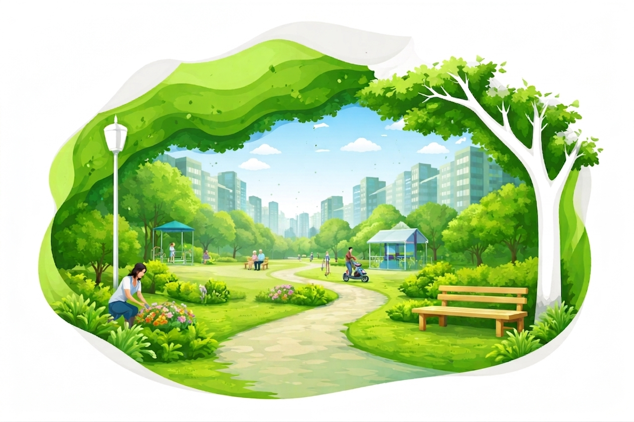 Frustrated resident with paper register vs happy resident with QR code